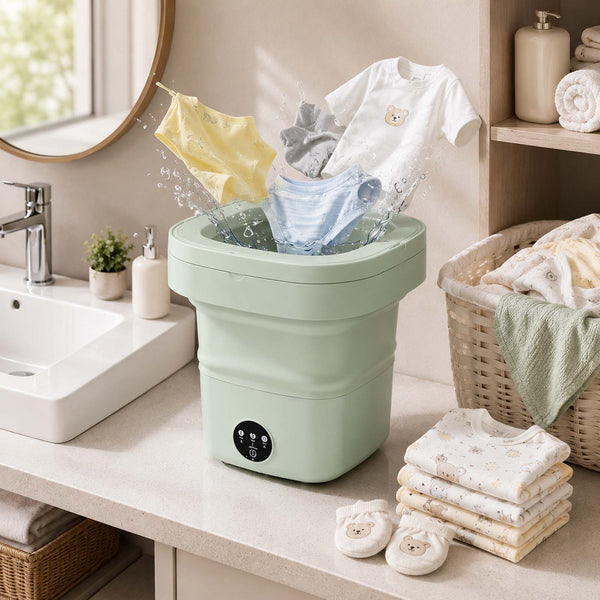 Mini Portable Washing Machine for Small Spaces, Apartments & Travel