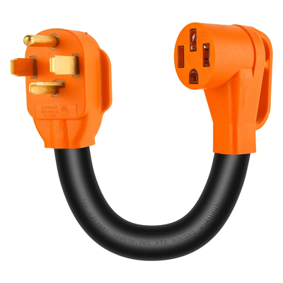 14-30P to 14-50R EV Charger Adapter,ETL&UL Listed 30A Dryer EV Charging Adapter Cord to 50A 14-50 Adapter Compatible with Tesla and Other EV Level 2 Charging