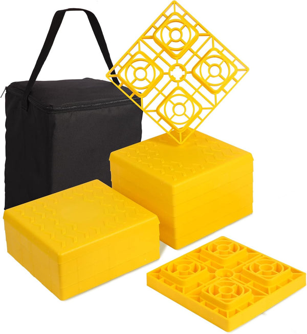 Heavy Duty RV Leveling Blocks for Camper Stabilization and Leveling Support
