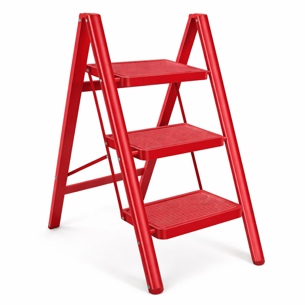 3 Step Ladder Stool with Foldable Design for Home Use