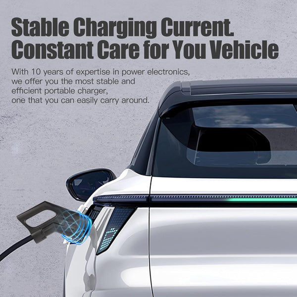3kW Portable DC EV Charger – Emergency Electric Car Charger with CCS1/CCS2 Connector & NEMA Power Plug, 340Vdc Output, Overcurrent/Heat Protection, IP66 Waterproof (240V-CCS1)