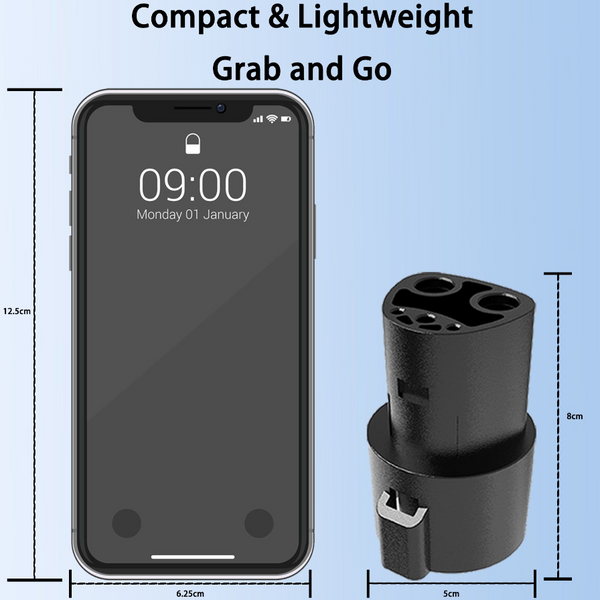 BJOP  J1772 to Tesla Adapter 48 AMP / 250V AC Tesla Model J1772 Charger Adapter Tesla Mobile Charger with Tesla Model 3/Y/X/S Adapter (SAE J1772 Charging Adapter for Tesla Cars ONLY)