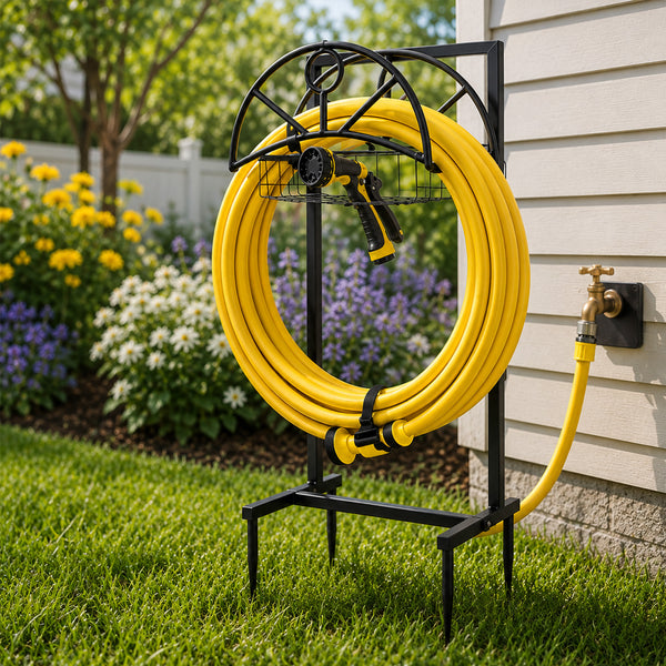 Garden Hose Holder for Outdoor Hose Storage & Organization