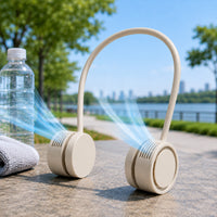 Portable Neck Fan with 360° Airflow for Hands-Free Cooling Outdoors
